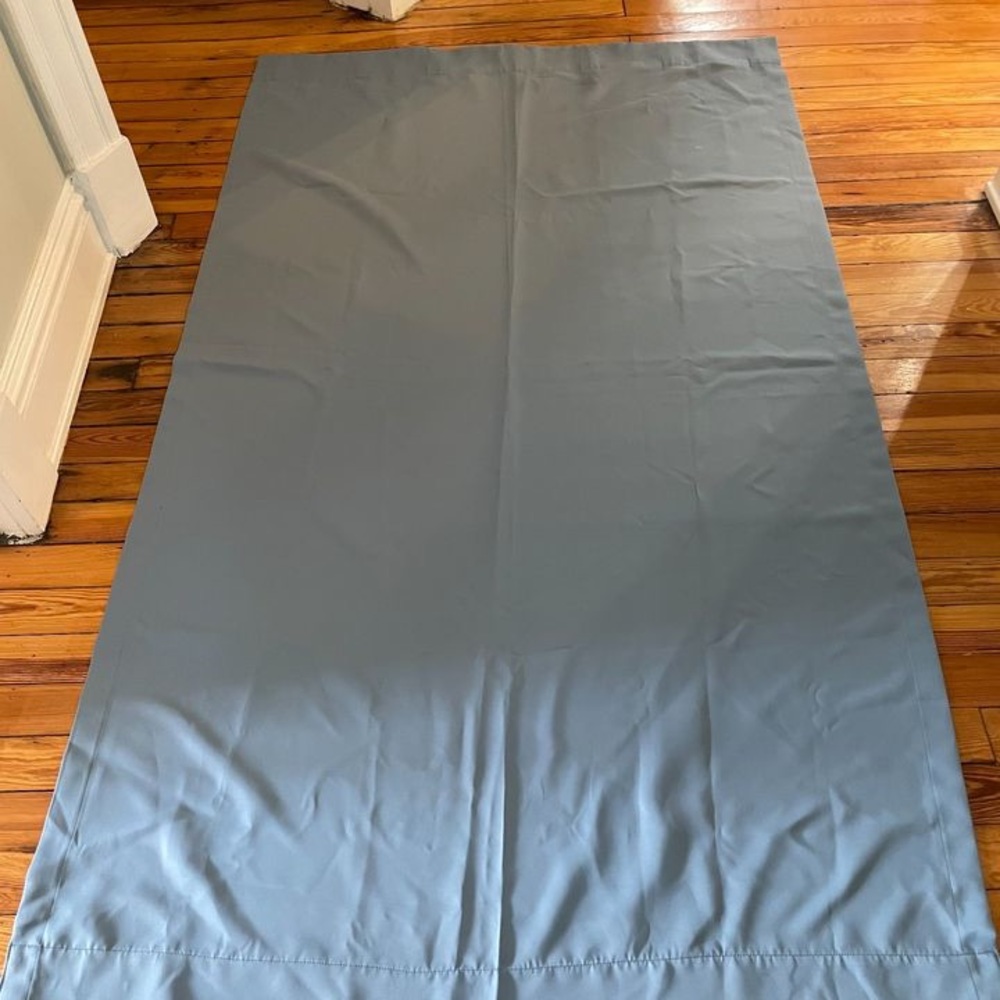 Light Blue Black Out Drapes - Picture 4 of 4